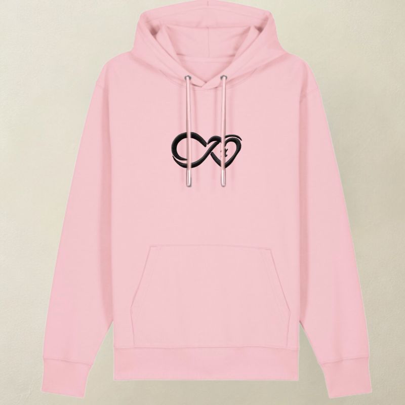 Bluza z kapturem INFINITY jasny róż - PERSONALIZACJA