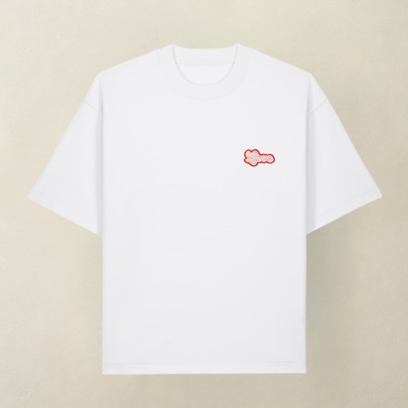 T-shirt LOVE biały