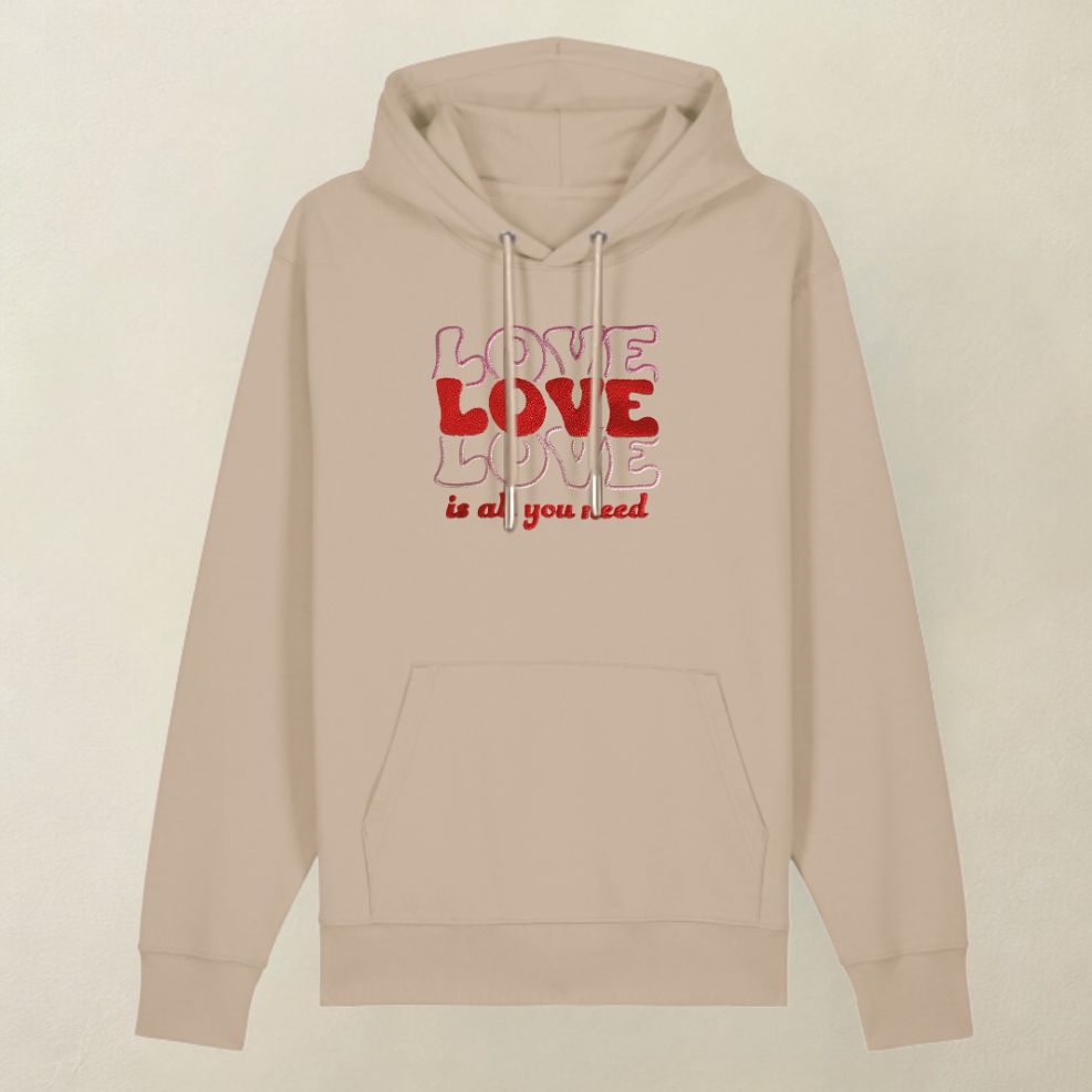 Bluza z kapturem ALL YOU NEED beż