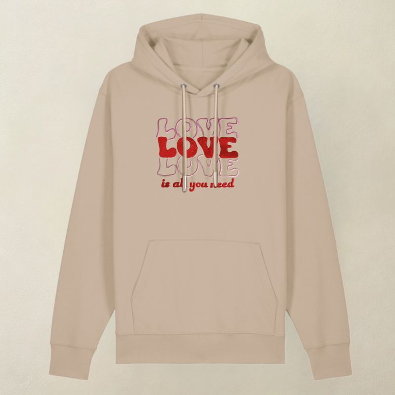 Bluza z kapturem ALL YOU NEED beż