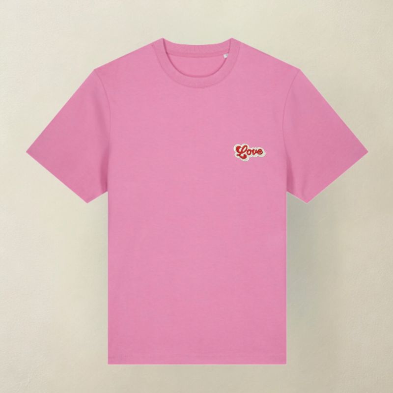 T-shirt LOVE róż