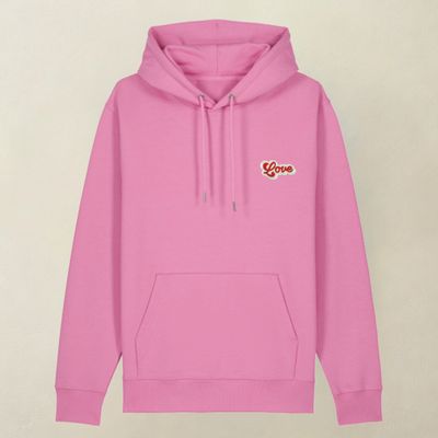 Bluza z kapturem LOVE róż