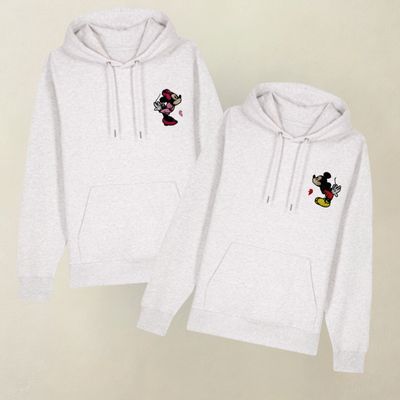 Zestaw MINNIE&amp;MIKI jasnoszary melanż