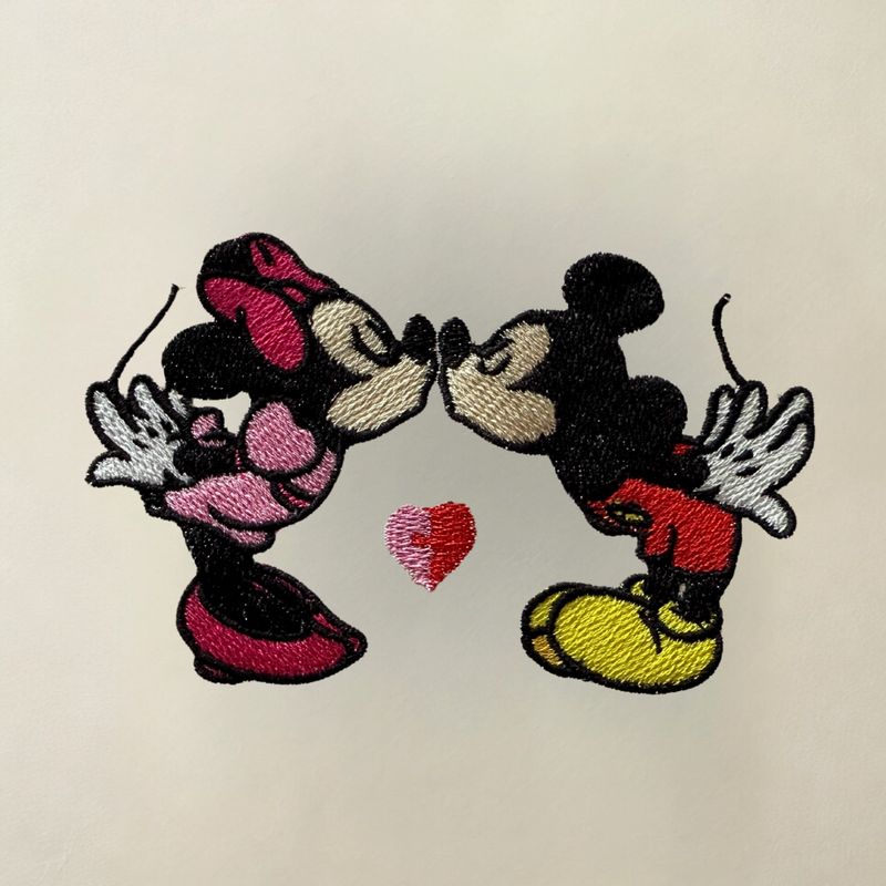 Zestaw MINNIE&amp;MIKI - 2 bluzy z kapturem z haftem
