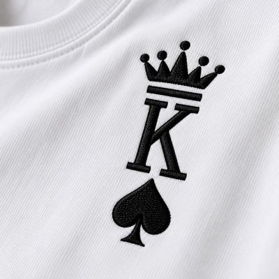 Zestaw KING&amp;QUEEN - 2 koszulki z haftem