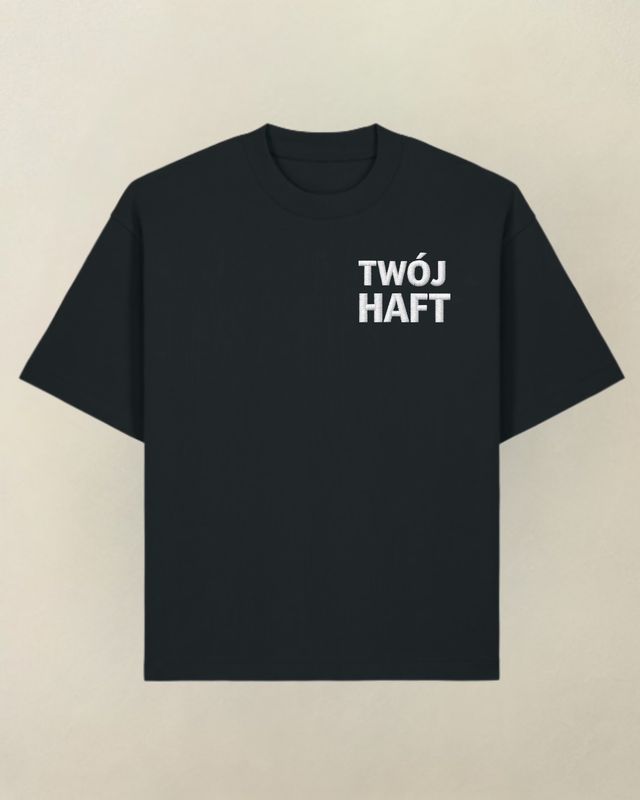 T-shirt TWÓJ PROJEKT czarny ROZMIAR XXL