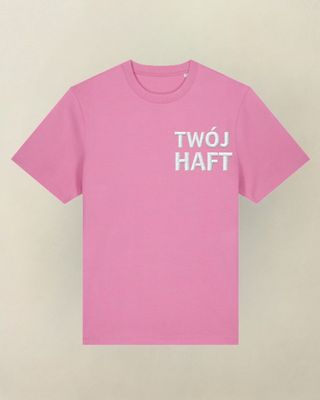 T-shirt TWÓJ PROJEKT róż ROZMIAR L