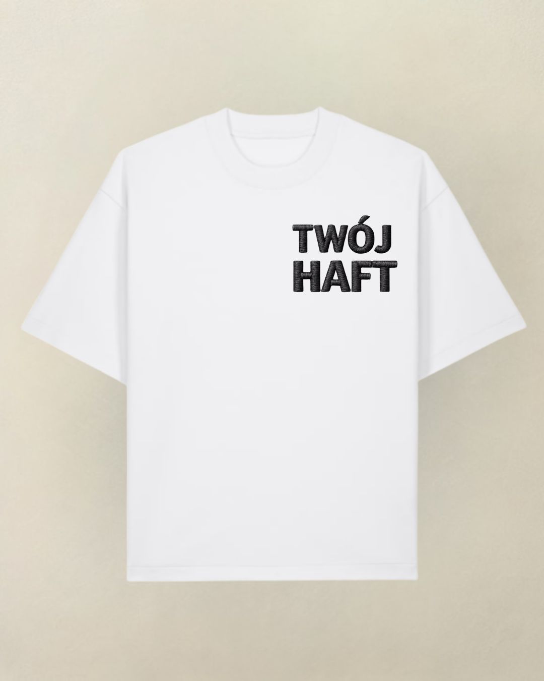 T-shirt TWÓJ PROJEKT biały ROZMIAR L