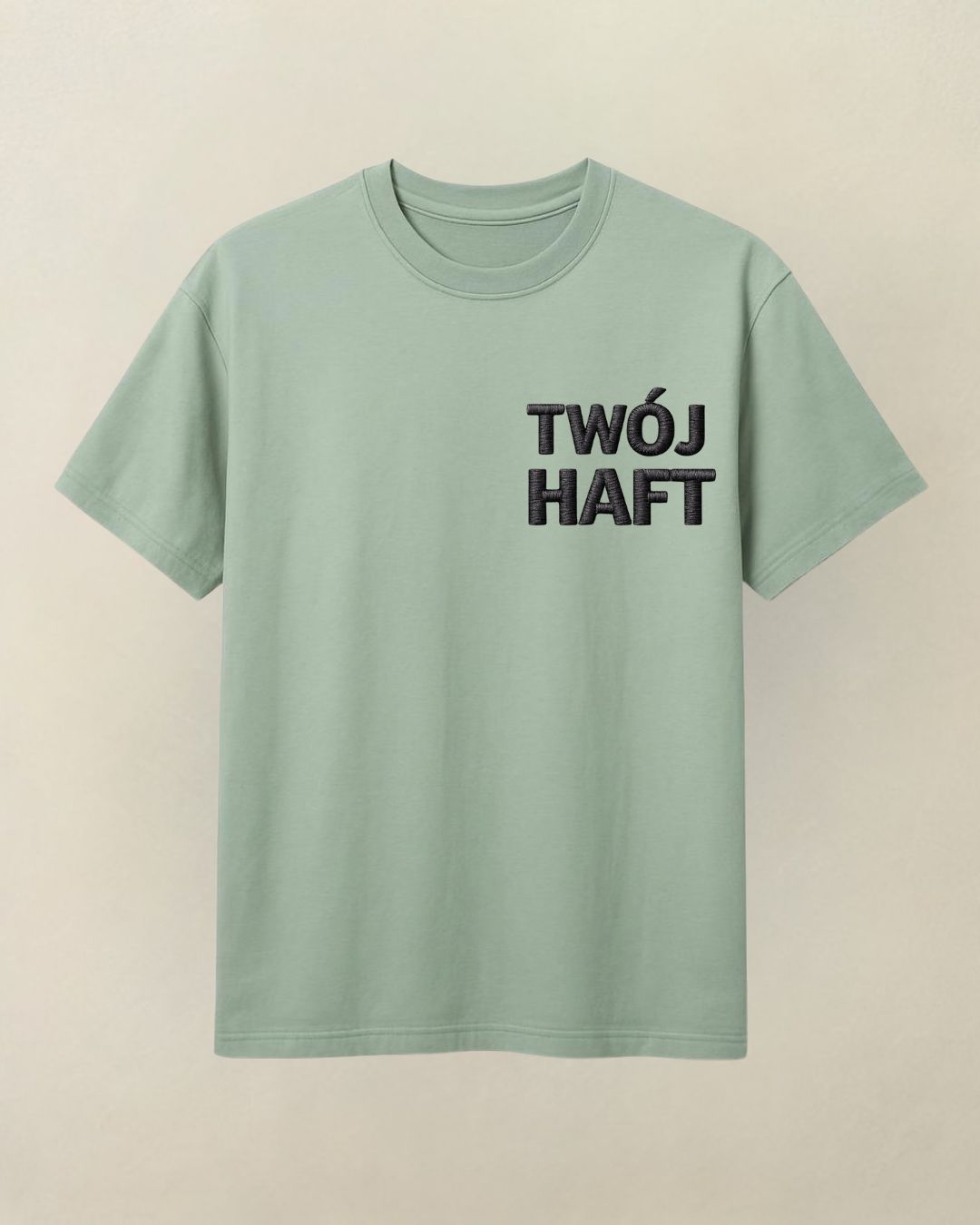 T-shirt TWÓJ PROJEKT zimna mięta ROZMIAR M