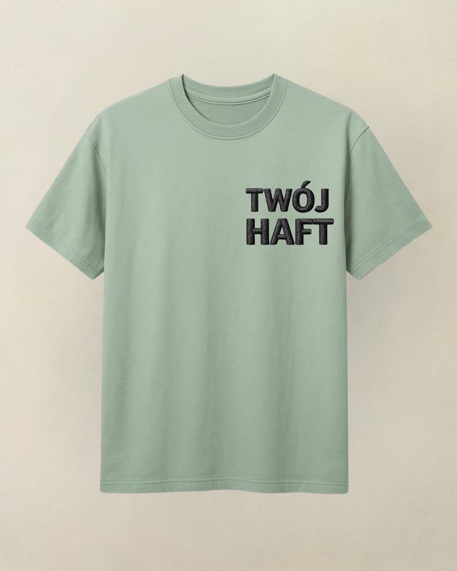 T-shirt TWÓJ PROJEKT zimna mięta ROZMIAR M