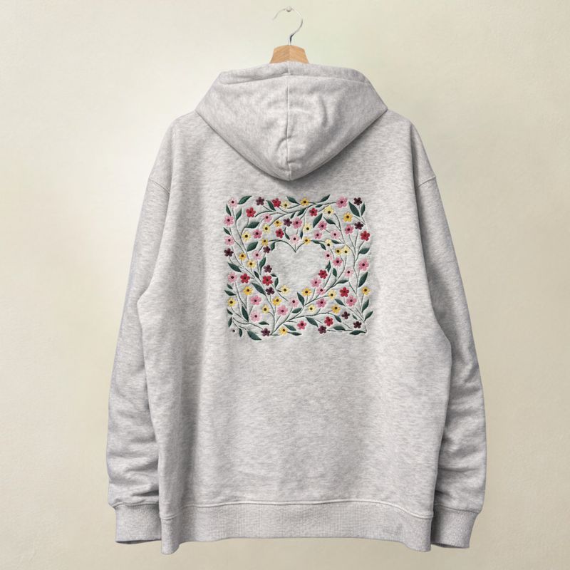 Bluza z haftem FLOWER LOVE