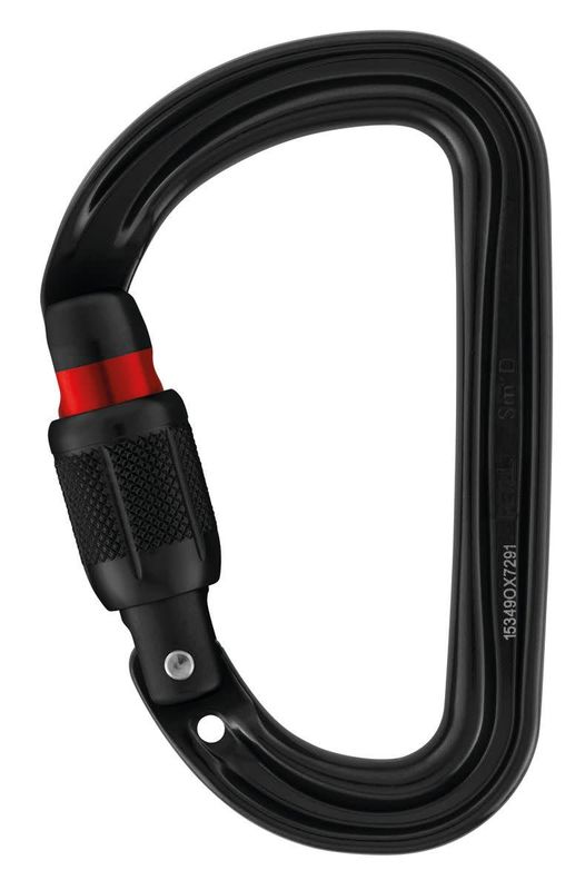 SM&#39;D SCREW LOCK CARABINER BLACK