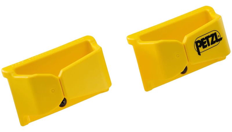 2 LANYARD CONNECTOR HOLDERS YELLOW