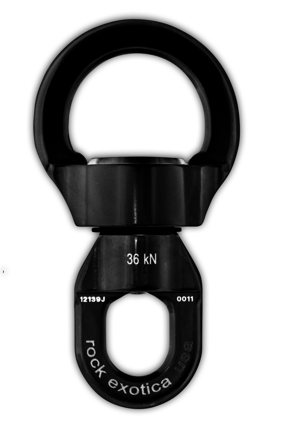 Rotator Round Stainless Steel Swivel (Small/Black)