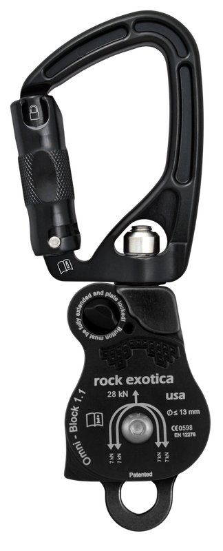 Omni-Block 1.1&quot; SwivaBiner Top (Double/Black)