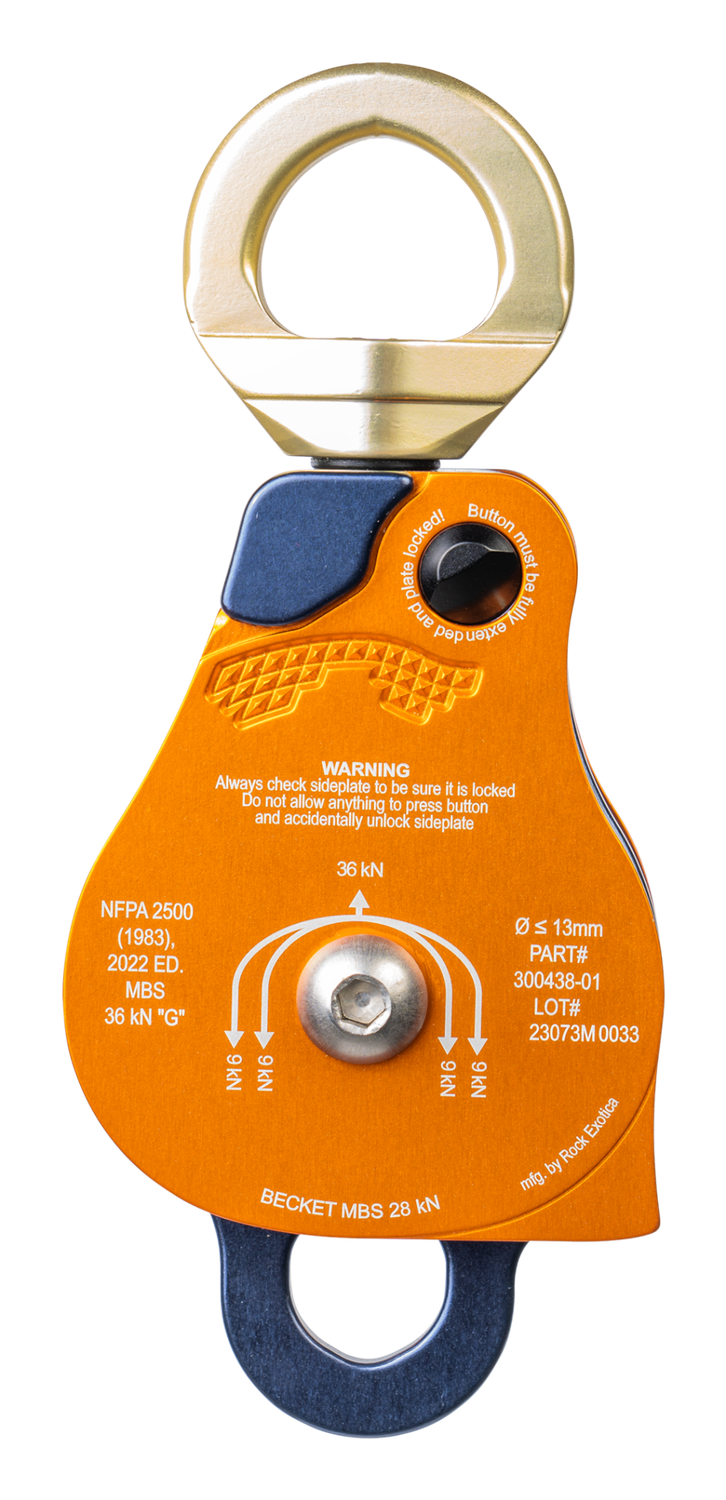 PULLEY, PROSWIVEL 2.0&quot;, PMP, DOUBLE, CMC