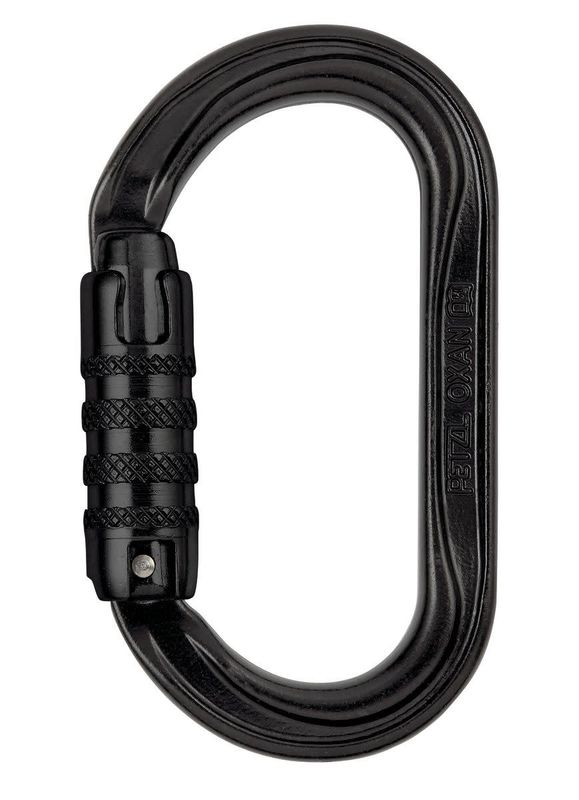CARABINER OXAN TRIACT-LOCK U BLACK