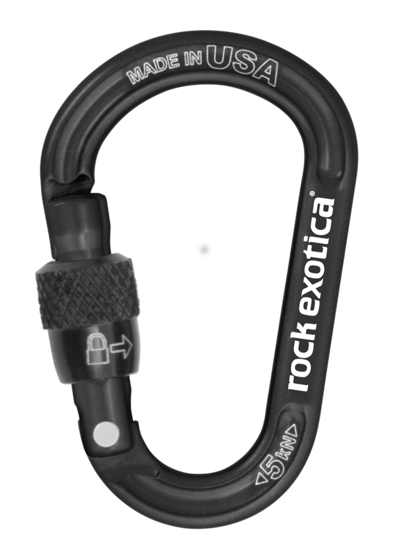 rockX Scew-Lock Accessory Carabiner (Black)