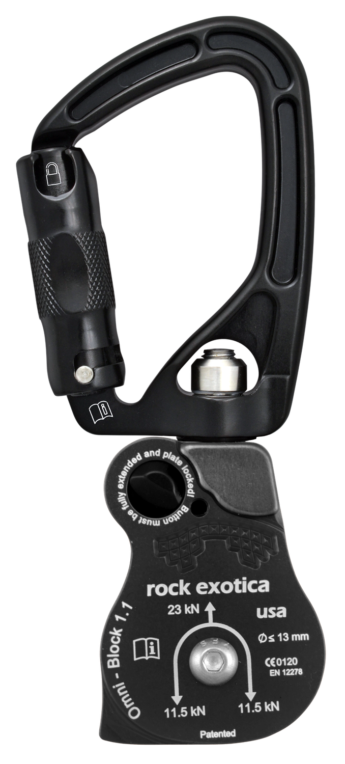 Omni-Block 1.1&quot; SwivaBiner Top (Single/Black)