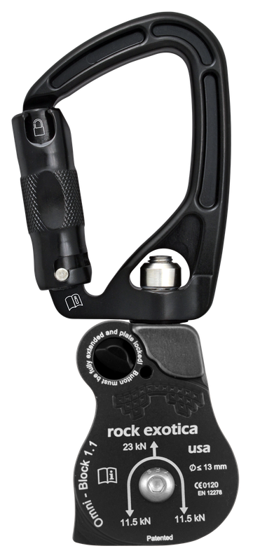 Omni-Block 1.1&quot; SwivaBiner Top (Single/Black)