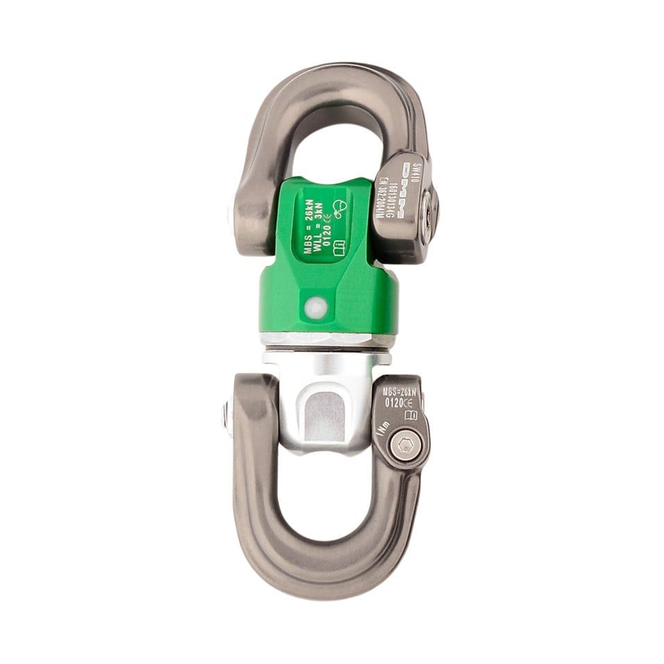 Nexus Swivel D to D Silver/Green/Titanium