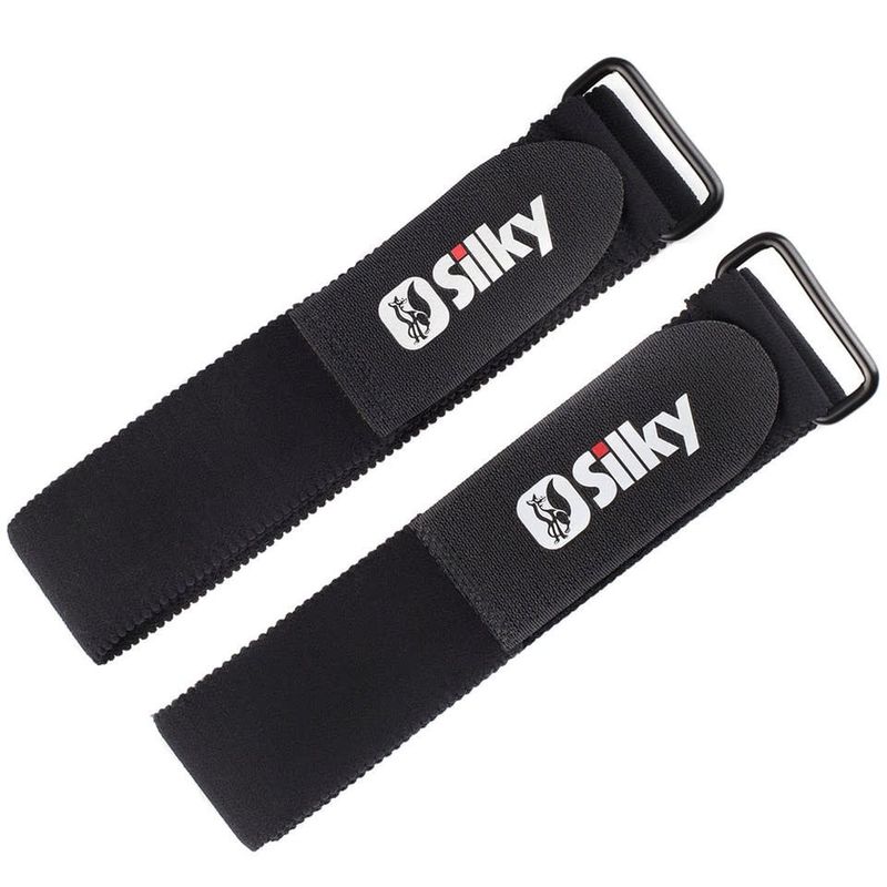 Leg Straps PAIR, elastic, hook and loop closure w/ cinch