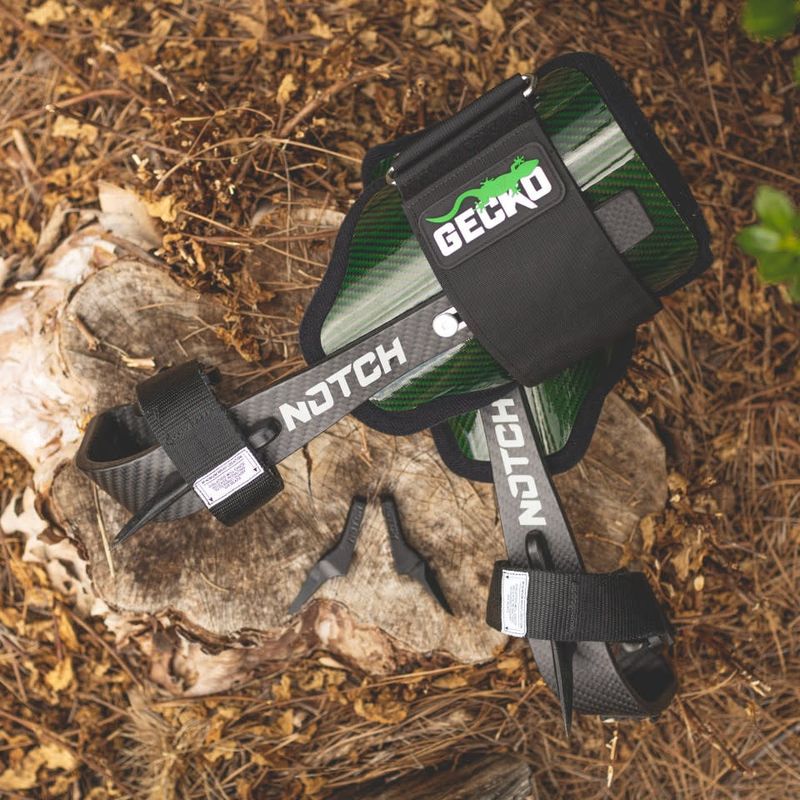 Notch Gecko Carbon Fiber 2.0 Climbers (Includes Tree &amp; Pole Gaffs)