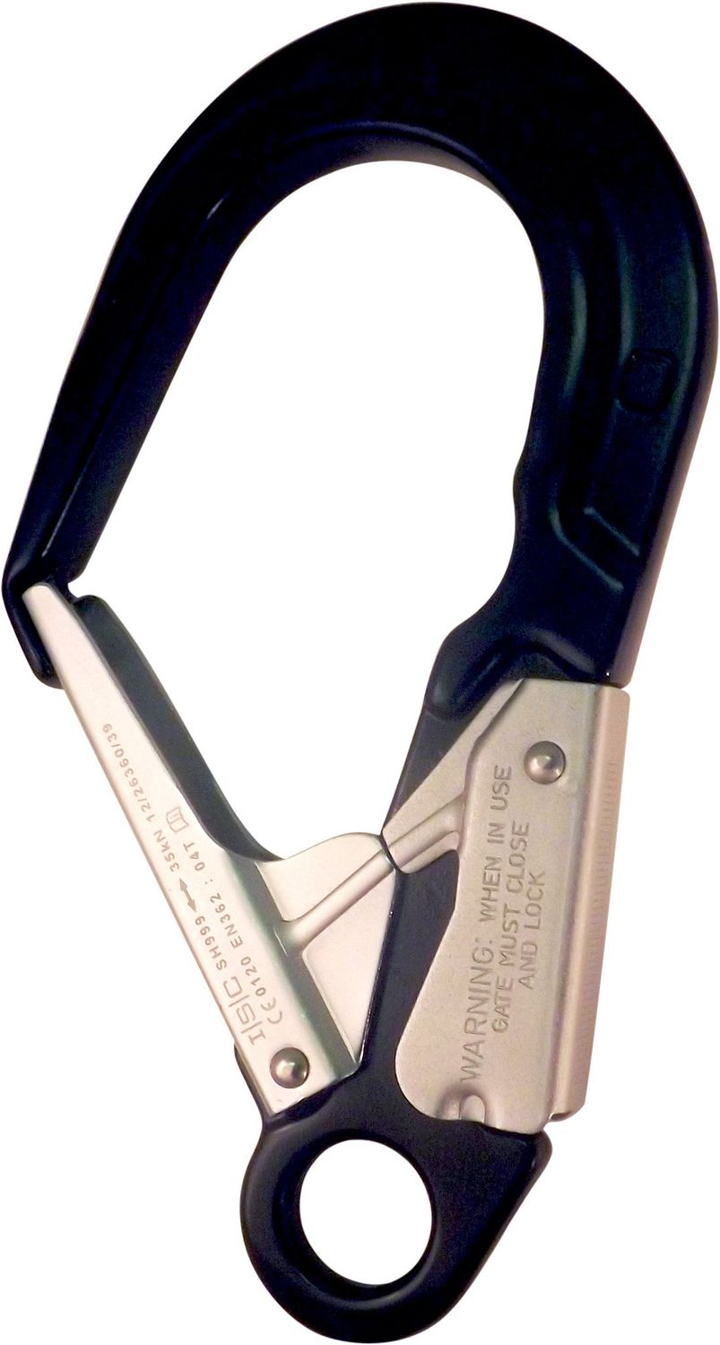 Scaffold Hook - Locking Nose - Aluminium - Black - 35kN