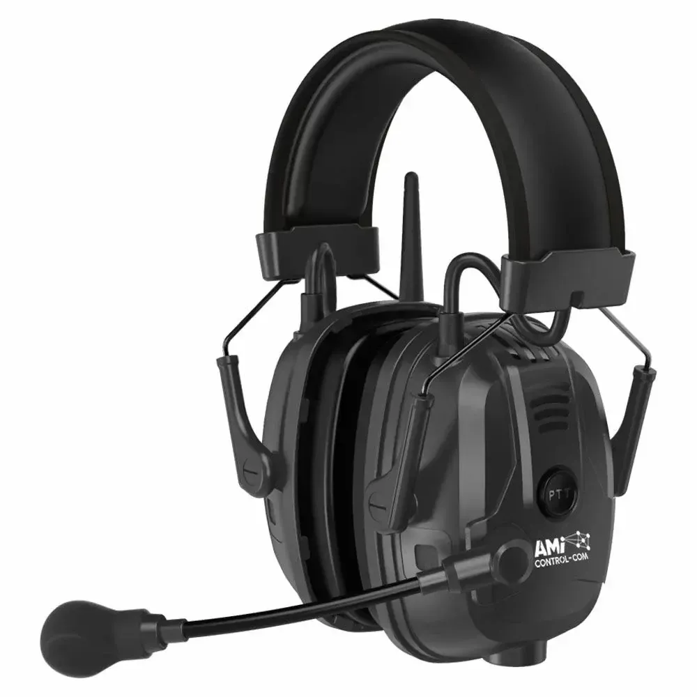 AMi Communications Headset, Black, headband version