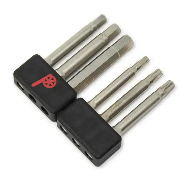 Prestacycle Professional 6 piece 50mm 1/4&quot; S2 Hex Bits Set