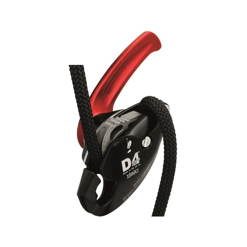 D4 PRO Descender - Black with Red Handle