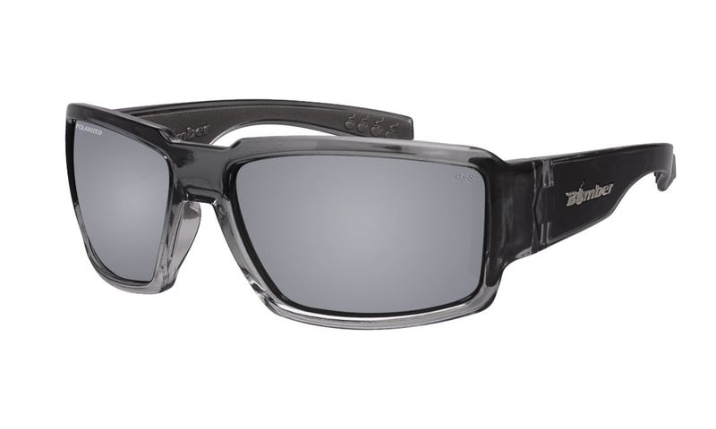BOOGIEBOMB 2TN SMK FRM / SILVER MIRROR POLARIZED LENS / GRAY FOAM