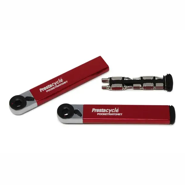 Prestacycle PocketRatchet - Pocket Multi-tool w/Bits stored in handle