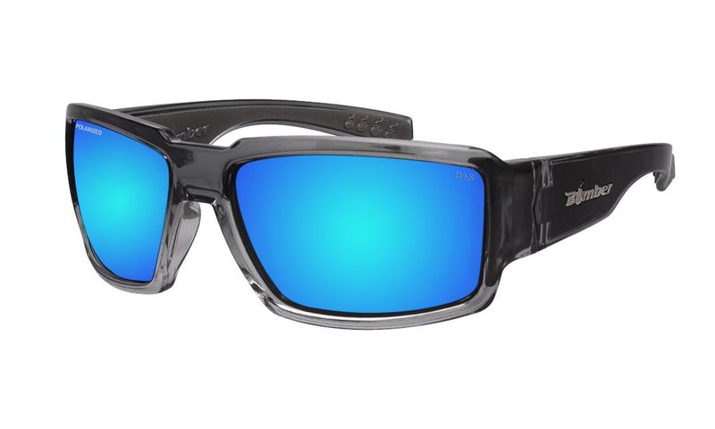 BOOGIEBOMB 2TN SMK FRM / ICE BLUE MIRROR POLARIZED LENS / GRAY FOAM