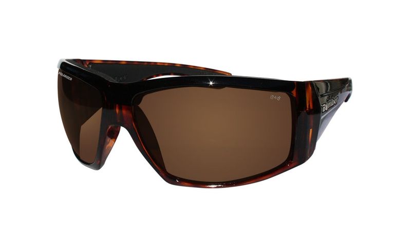 AHIBOMB SHINY TORT FRM / BRWN POLARIZED LENS / BLK FOAM
