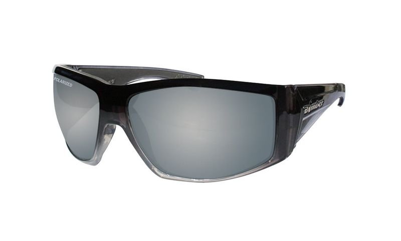 AHIBOMB 2TN SMK FRM / SILVER MIRROR POLARIZED LENS / GRAY FOAM