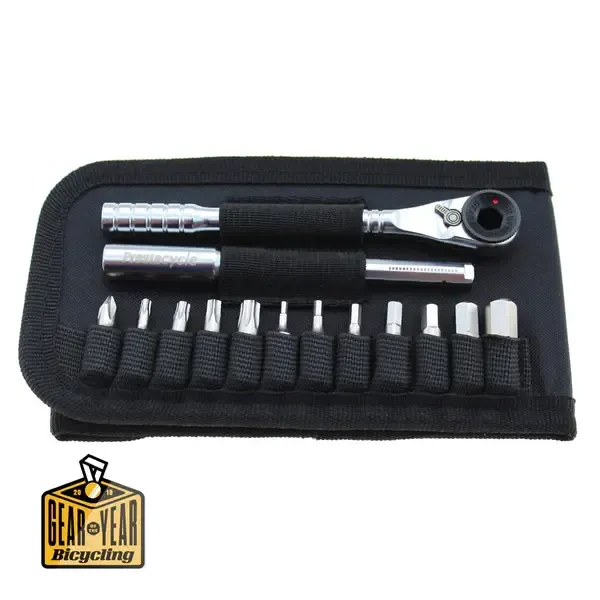 Prestacycle T-Handle Ratchet Wallet - 3 way Ratchet and T-Handle Tool Kit