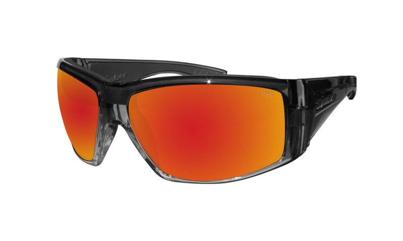 AHIBOMB 2TN CRYSTAL SMK FRM / RED MIRROR PC SAFETY LENS / GRAY FOAM