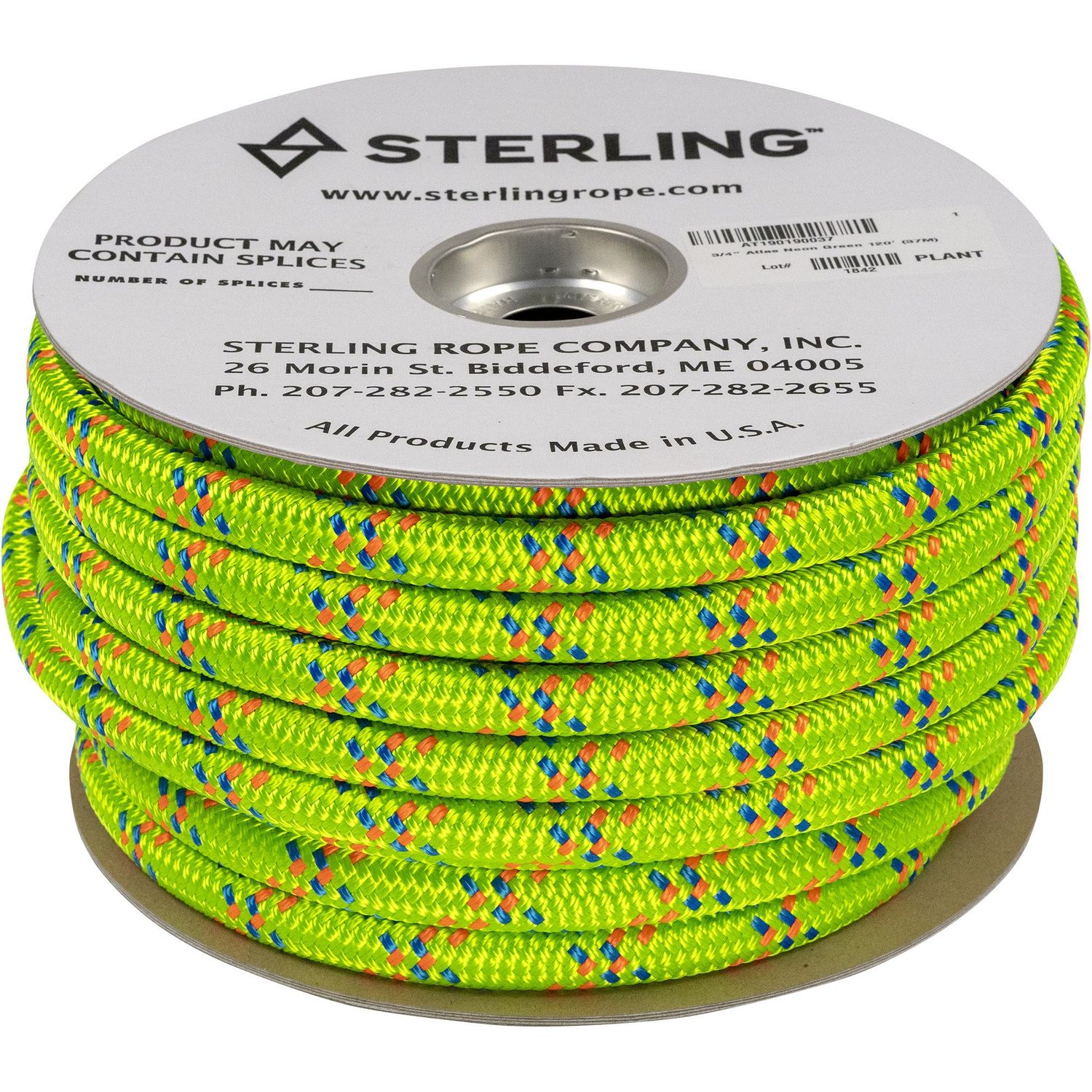 3/4&quot; Atlas Neon Green 300&#39; (92M)