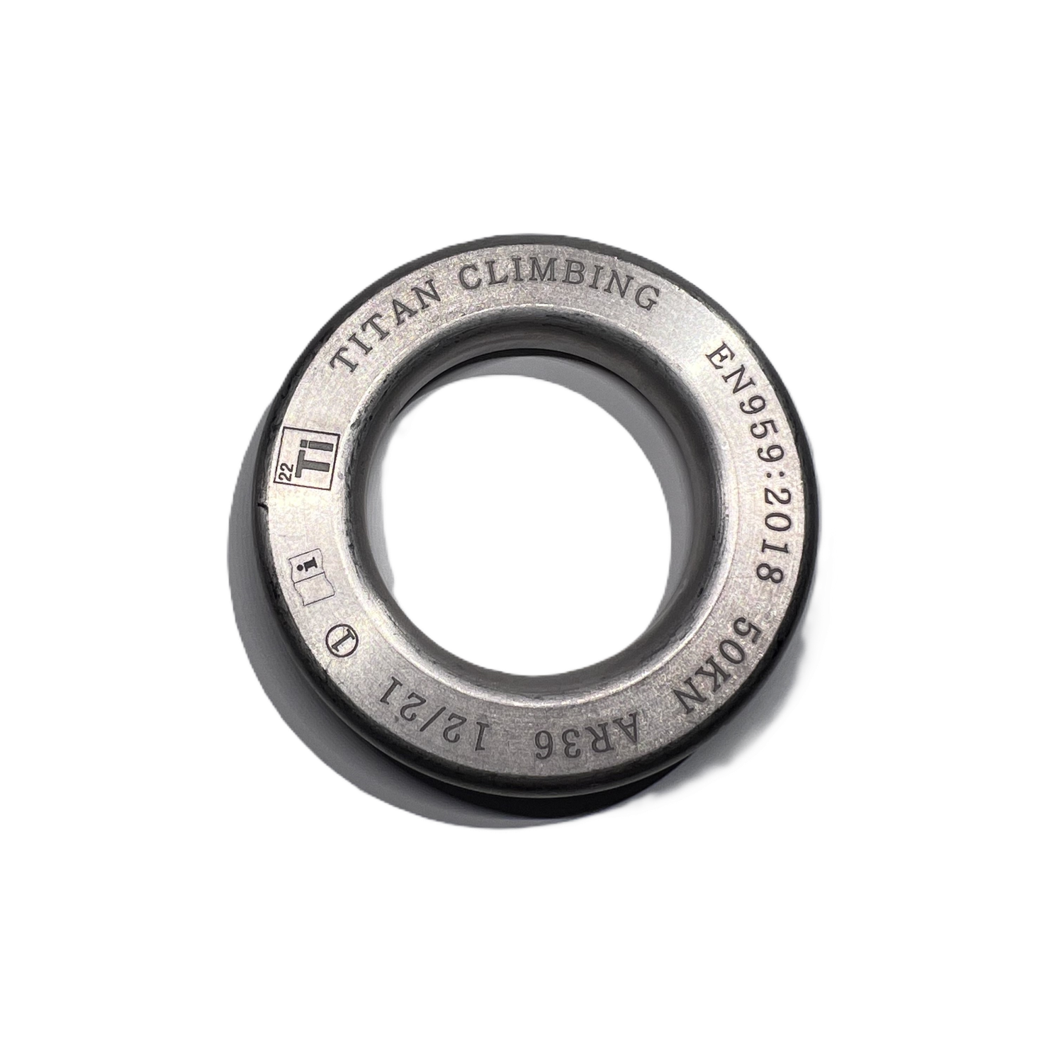 Endura Titanium Anchor Ring Forged Grade 2 Titanium 36mm 50kn