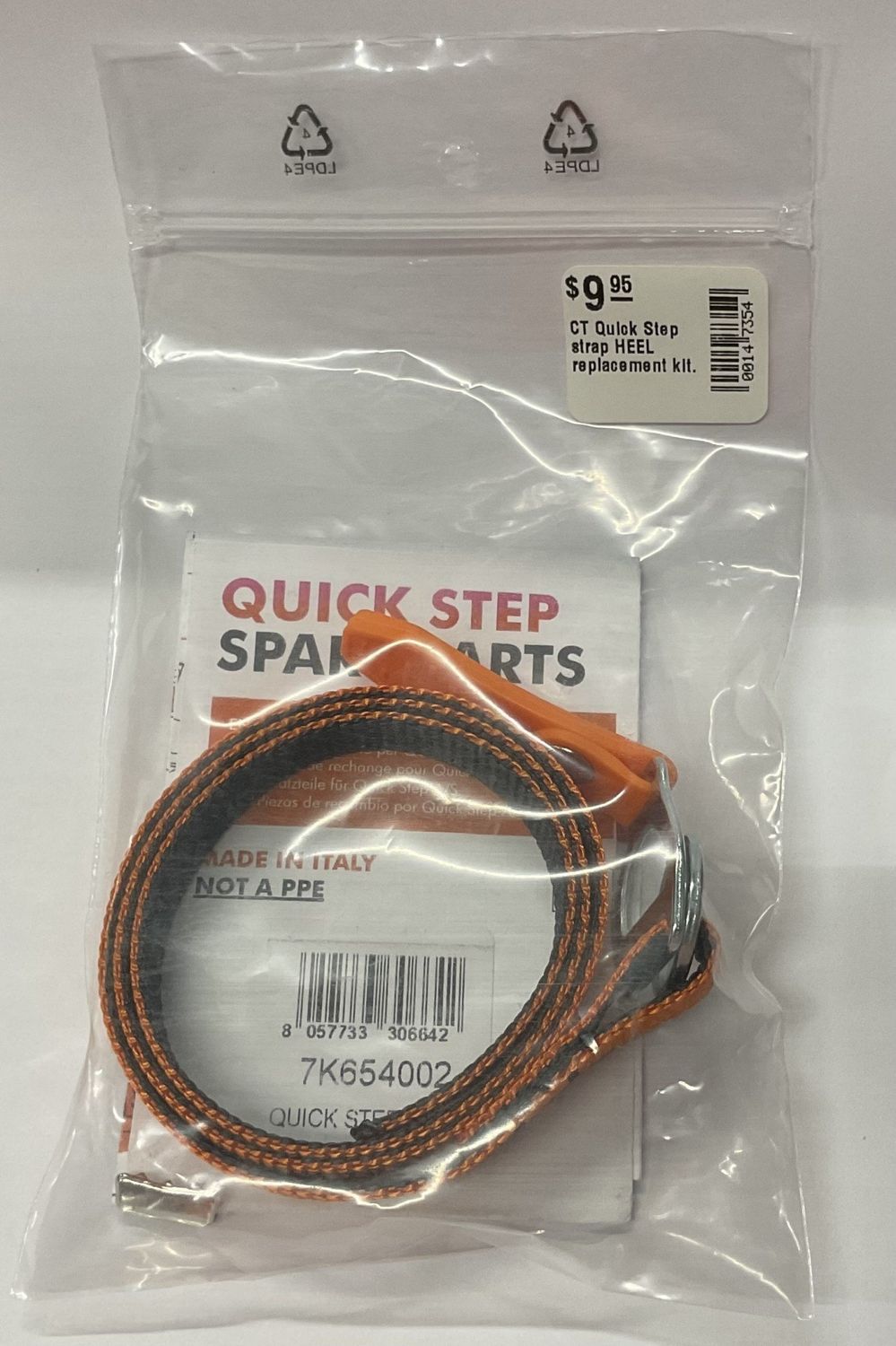 CT Quick Step strap HEEL replacement kit.