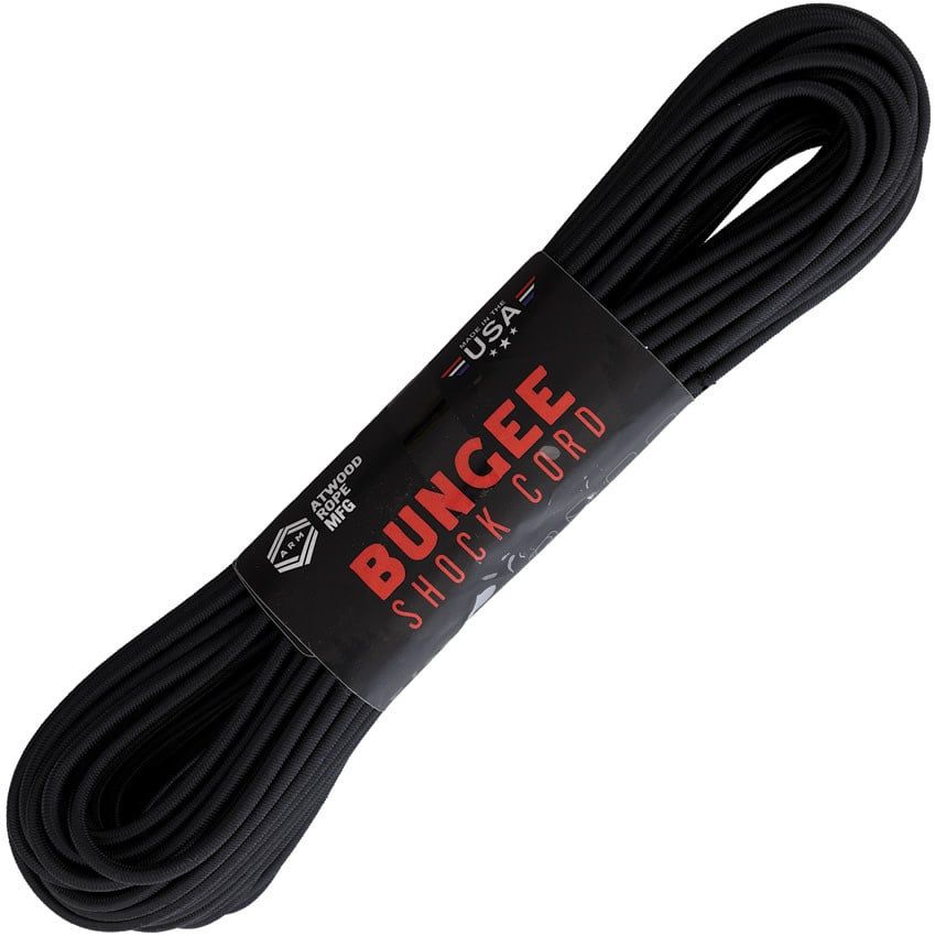 Bungee Shock Cord 50ft, Color: Black