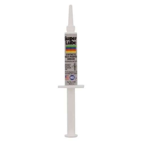 Super Lube® Multi-Purpose Synthetic Grease (NLGI 2) with Syncolon, Size: 6 cc Syringe