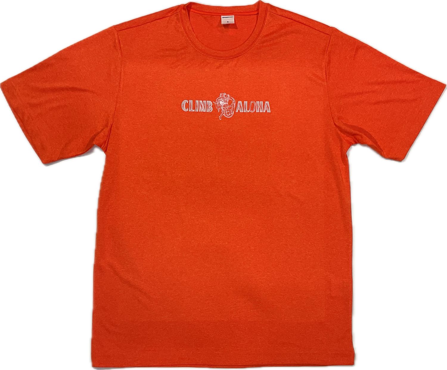 Climb Aloha Shirts, Color: Deep Orange Htr, Size: S