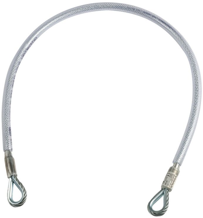 CAMP Anchor Cable 7 mm Zinc-Plated Steel Eyes with 15 mm Plastic Tubing 1M