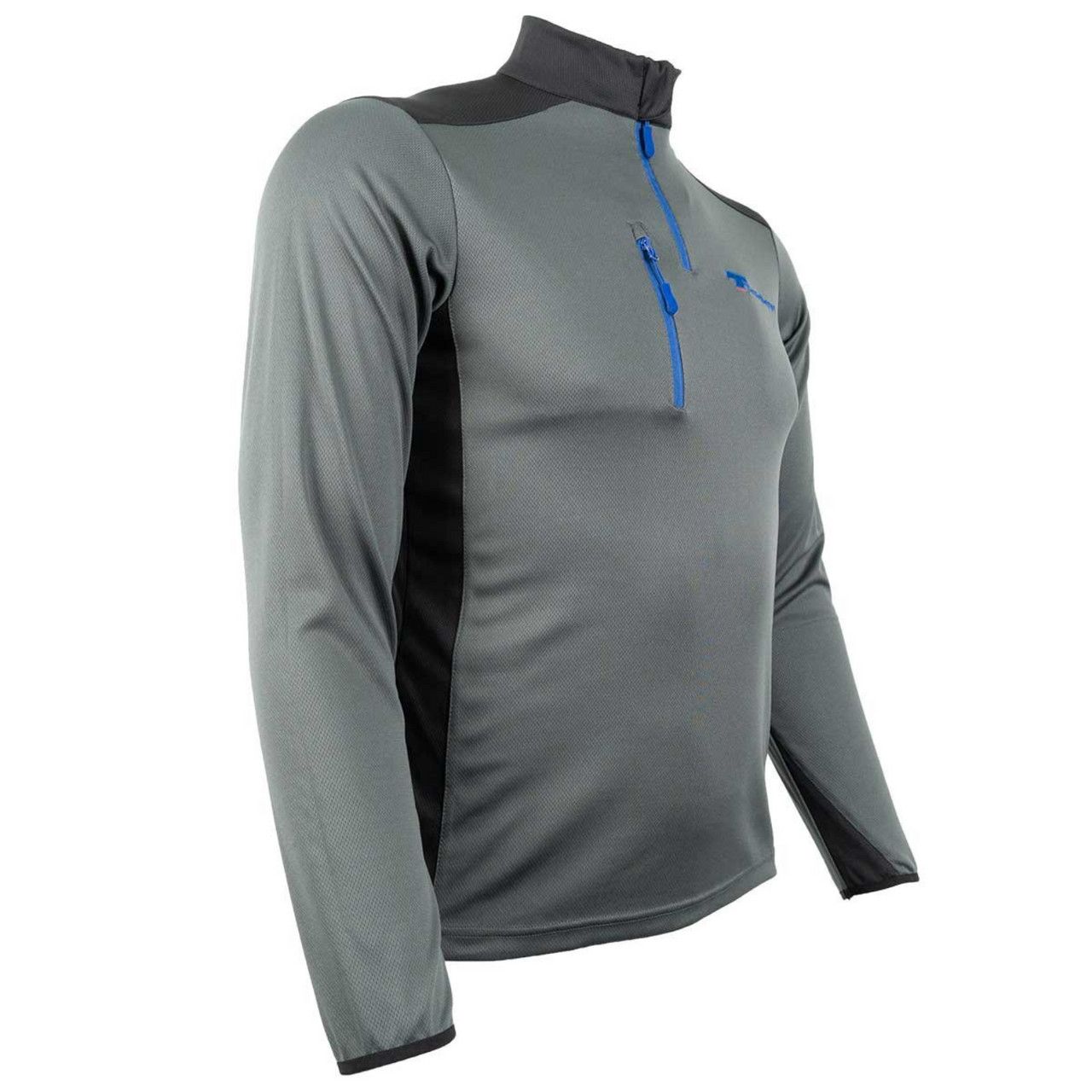 Climbing long sleeve T-shirt / Coolmax - Coolpass / Black &amp; Grey, Size: Small