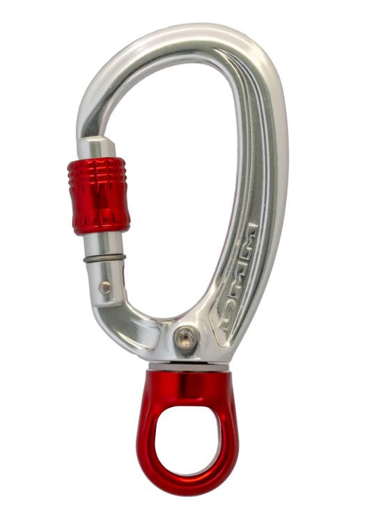 XSRE Lock Swivel Eye 11mm, Color: Silver/Red