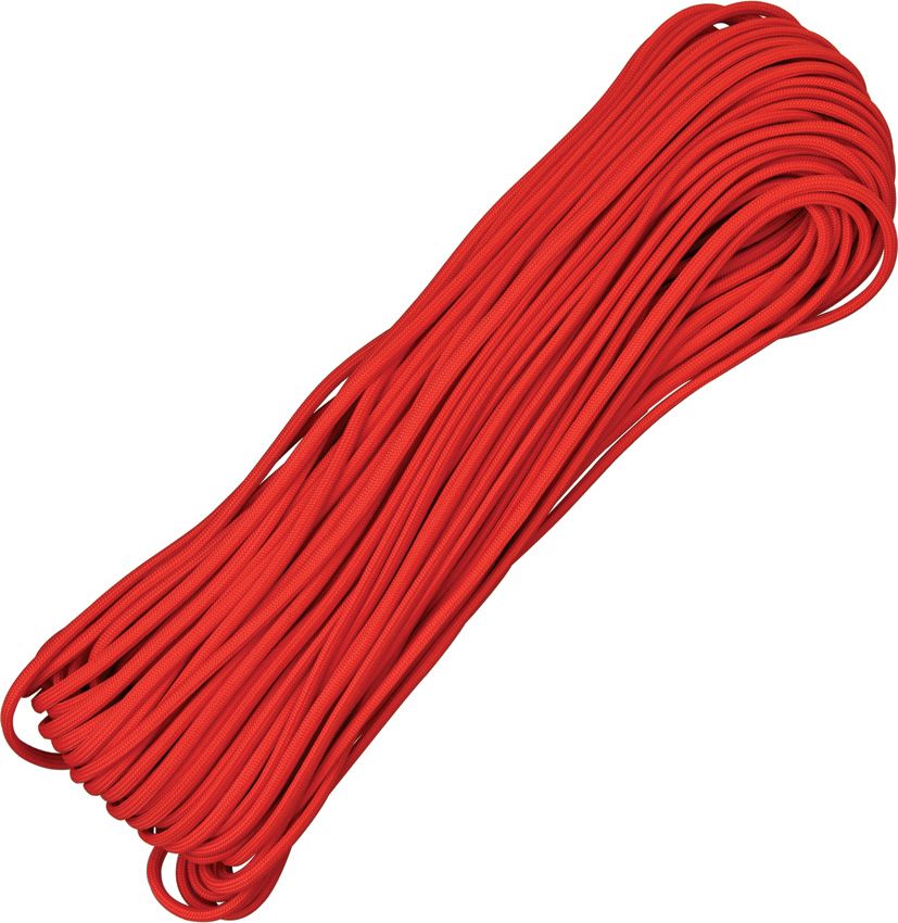 Atwood 550 Paracord 100ft Hank (4mm), Color: Red