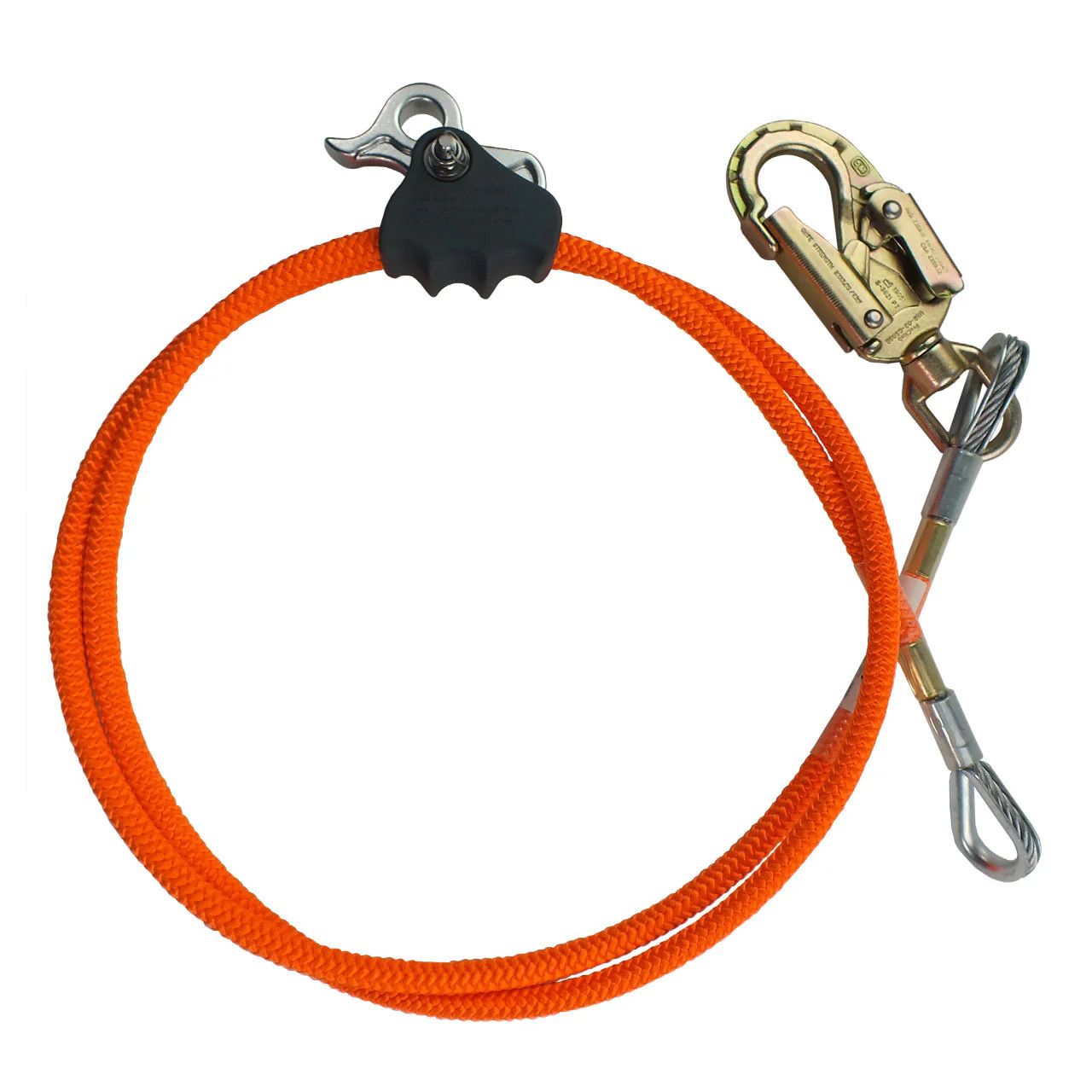 5/8" - Removable Better Grab Arborist Flip Line Kit w/ Swivel Eye, Length: 8'