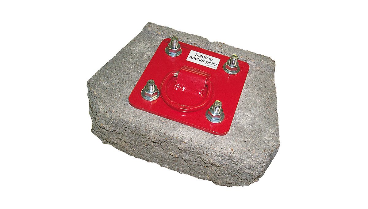 3M™ Protecta® D-ring Plate Anchor For Concrete AJ720A, with Fastener Kit